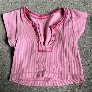 urban outfitters out from under go for gold seamless top in rare pink color
